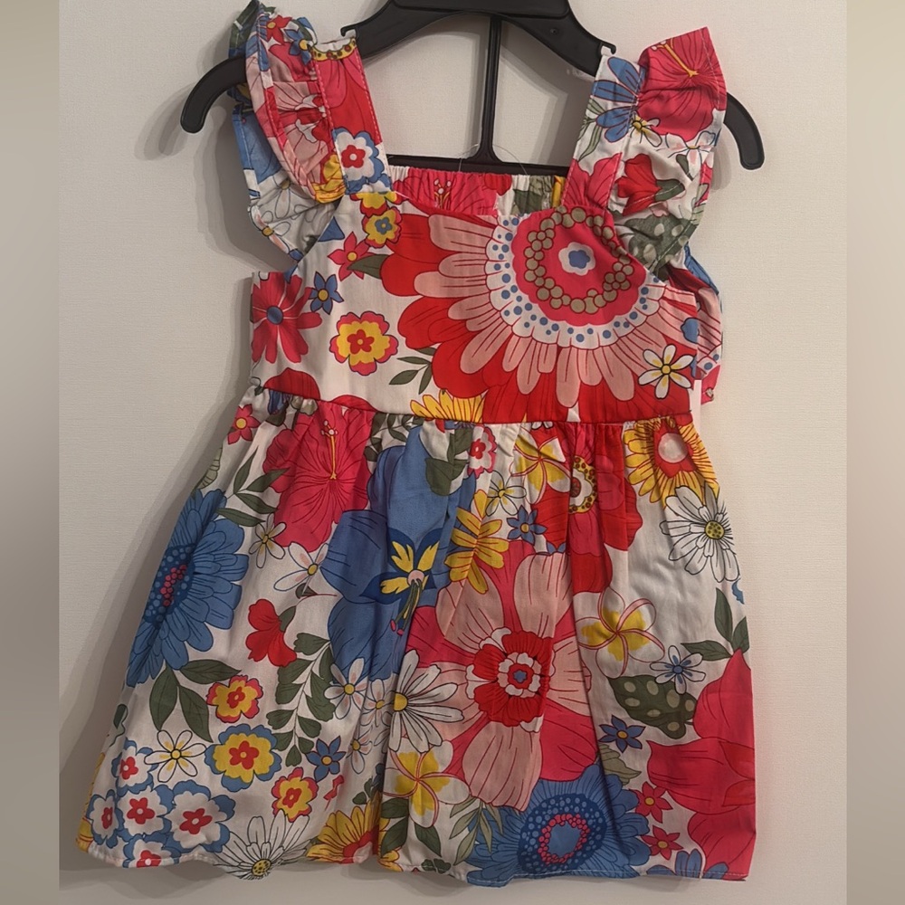 Colorful Floral Kids Dress